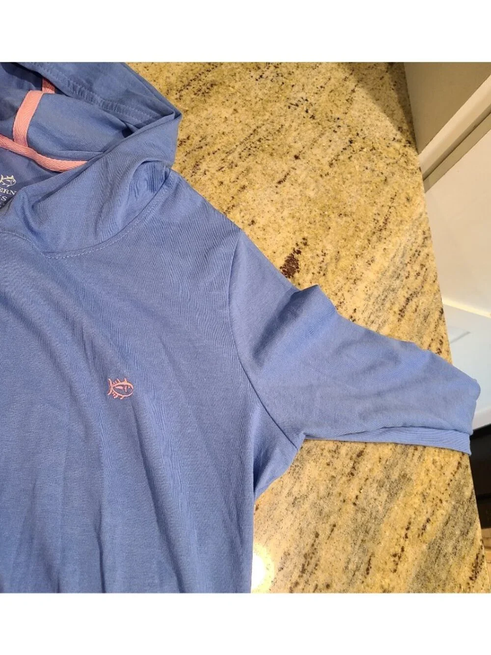 New! Southern Tide Size XS Dress Long Sleeve Hooded Blue Coverup Ultramarine